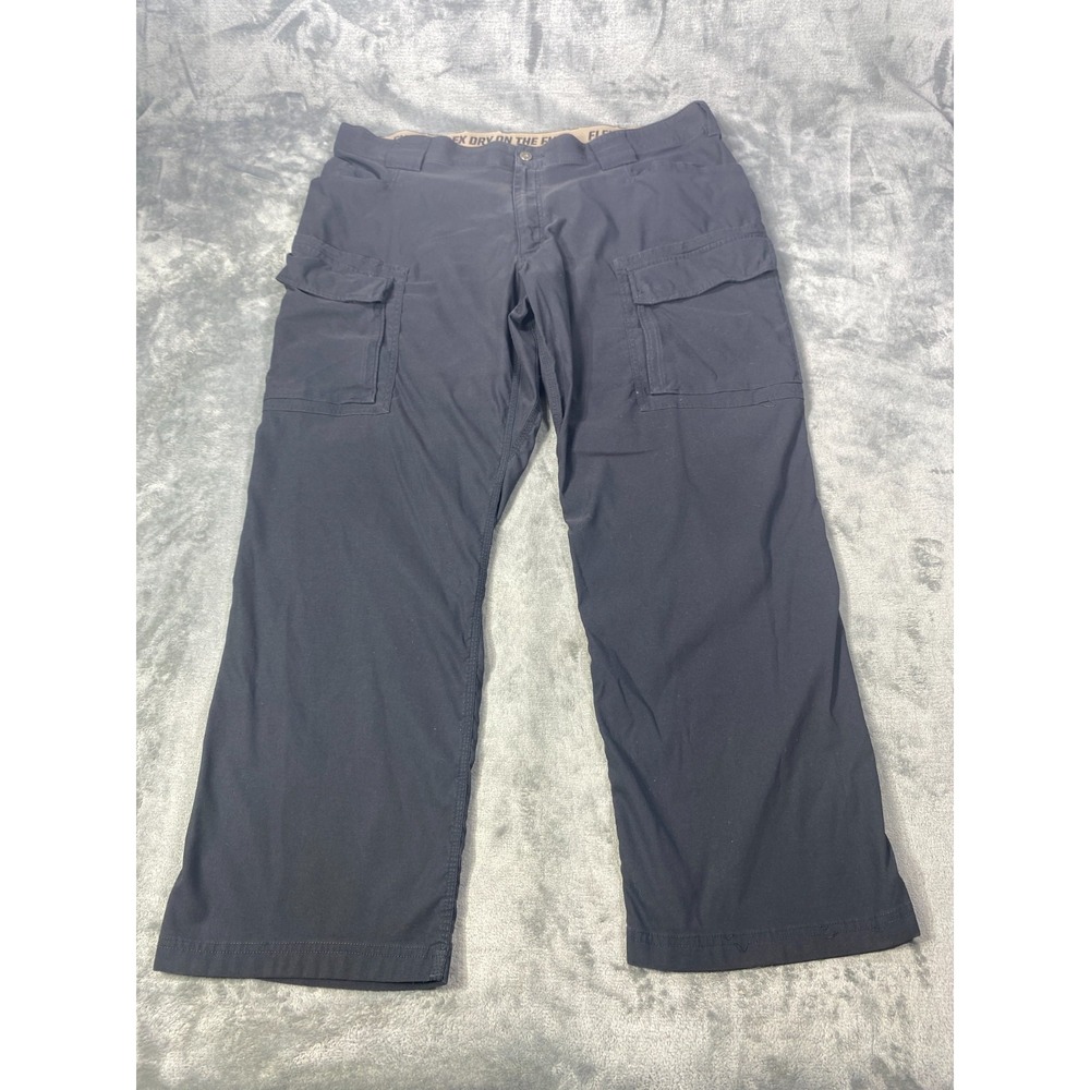 Duluth‎ Trading Flex Dry On The Fly Cargo Pants Men 44x30 Black Relaxed Fit Hike